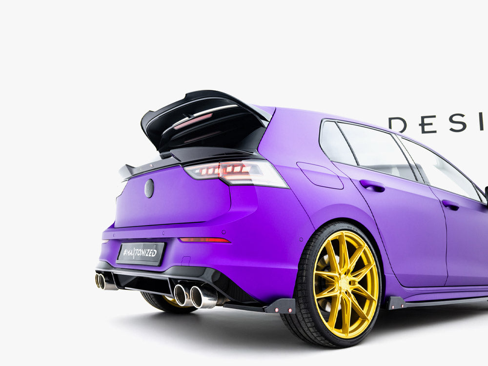 Rear Side Splitters V.2 + Flaps Volkswagen Golf R Mk8 Facelift