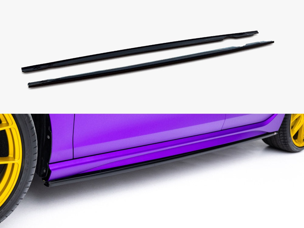 Side Skirts Diffusers V.3 Volkswagen Golf R Mk8 Facelift