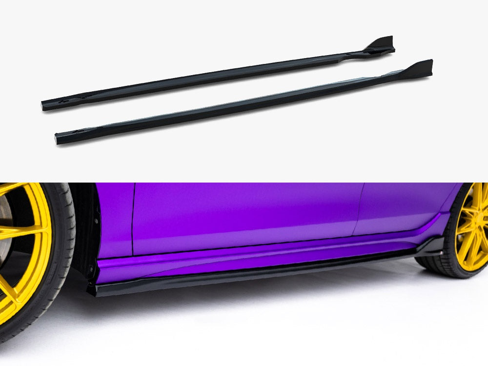 Side Skirts Diffusers V.4 Volkswagen Golf R Mk8 / Mk8 Facelift