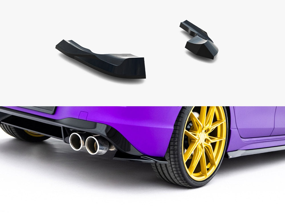 Rear Side Splitters V.8 Volkswagen Golf R Mk8 / Mk8 Facelift