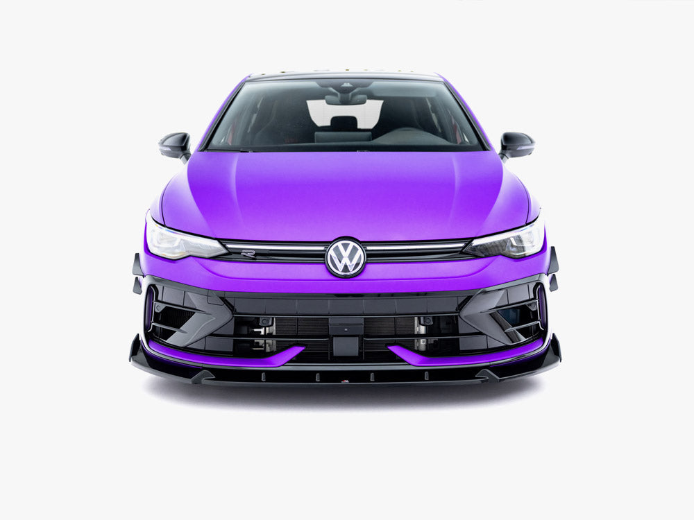 Front Splitter V.3 + Flaps Volkswagen Golf R Mk8 Facelift