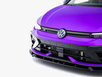 Front Splitter V.3 + Flaps Volkswagen Golf R Mk8 Facelift