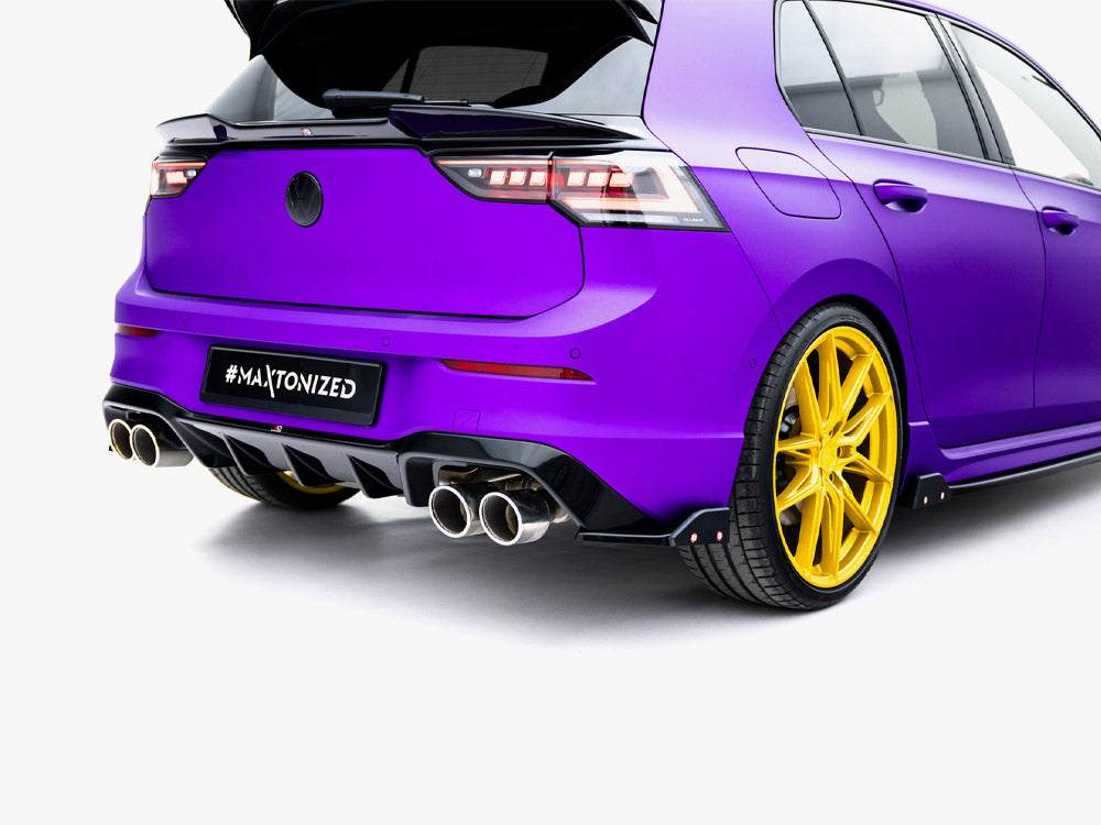 Rear Side Splitters V.5 + Flaps Volkswagen Golf R Mk8 Facelift