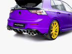 Rear Side Splitters V.5 + Flaps Volkswagen Golf R Mk8 Facelift