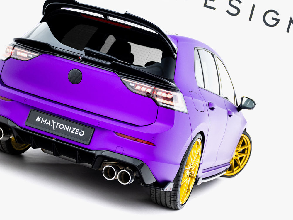 Rear Side Splitters V.5 + Flaps Volkswagen Golf R Mk8 Facelift