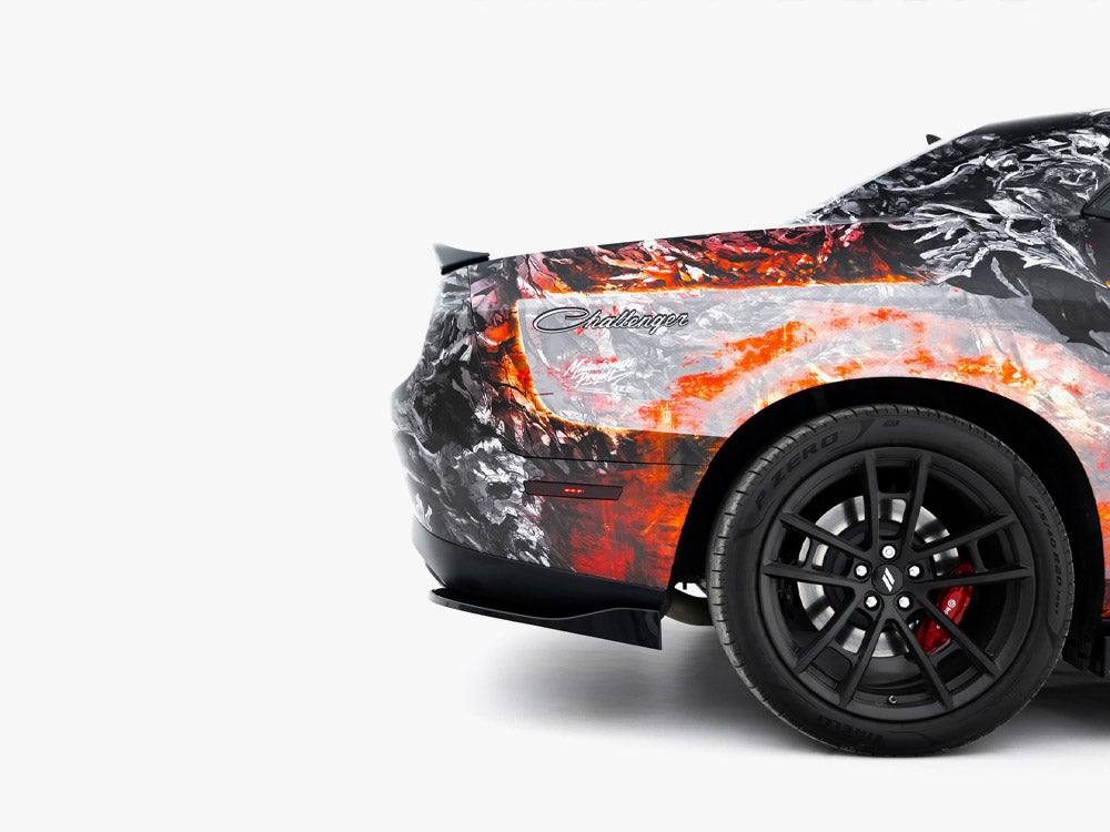 Rear Side Splitters Dodge Challenger GT Mk3 Facelift