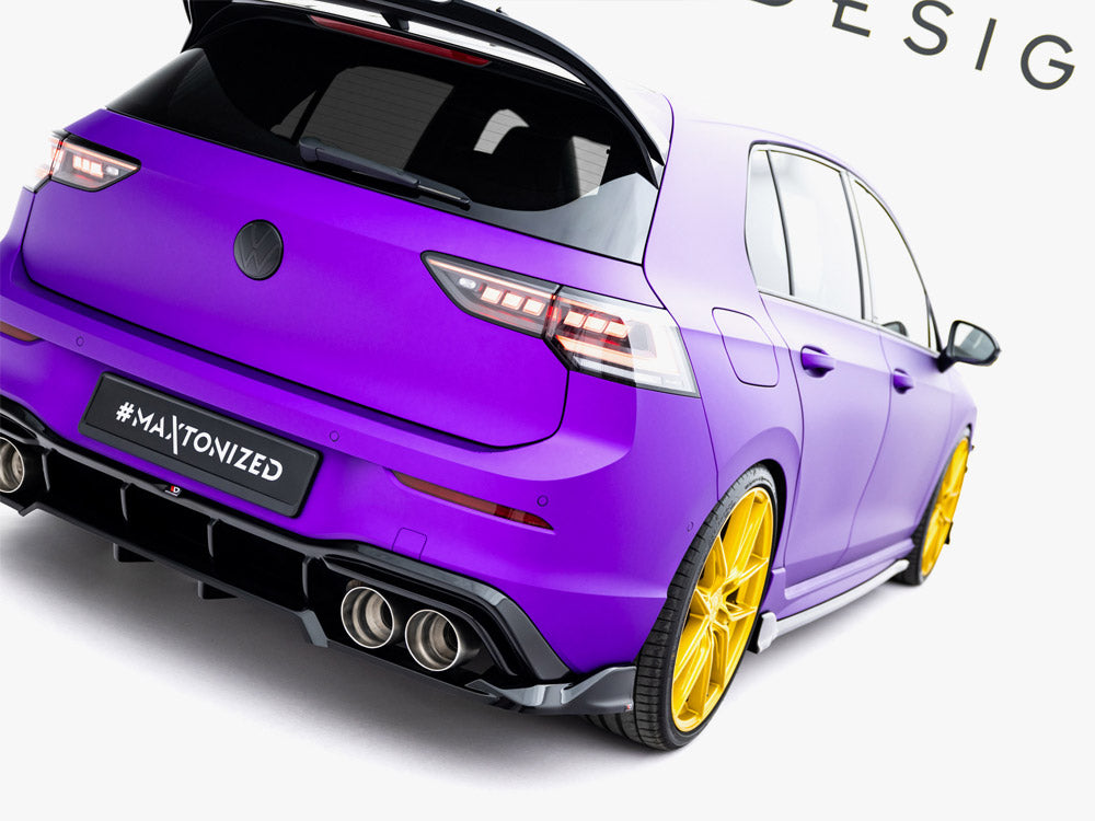 Rear Splitter (Vertical Bars) V.1 Volkswagen Golf R Mk8 / Mk8 Facelift