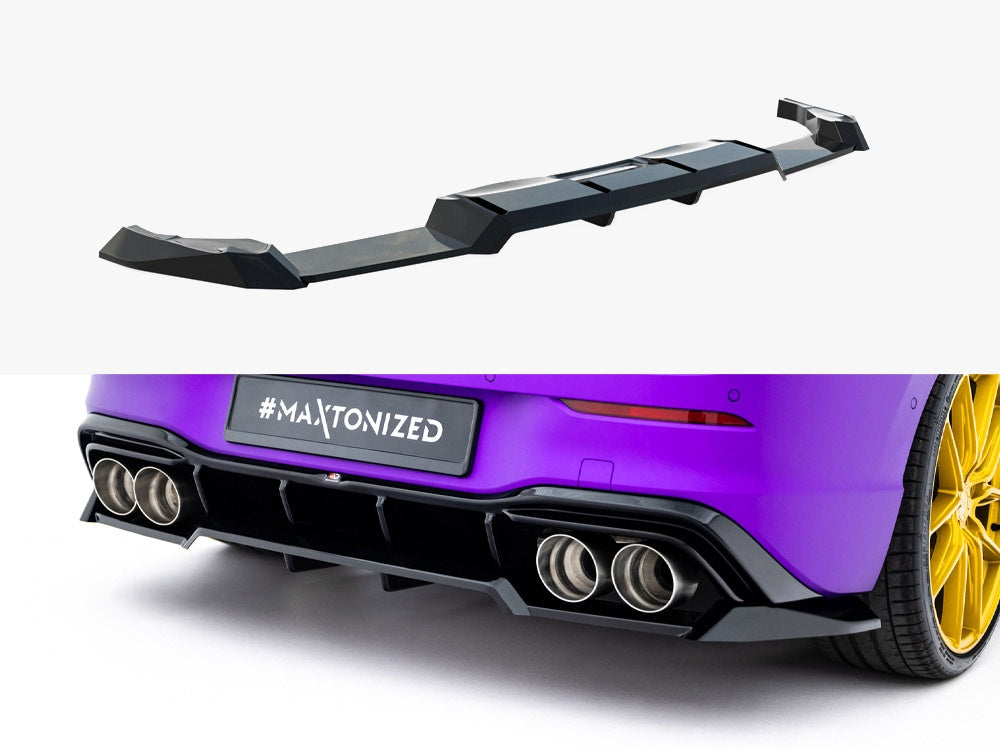 Rear Splitter (Vertical Bars) V.2 Volkswagen Golf R Mk8 / Mk8 Facelift