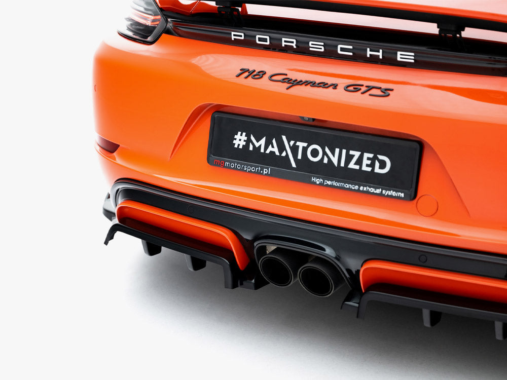 Rear Splitter (Vertical Bars) Porsche 718 Cayman GTS 982c