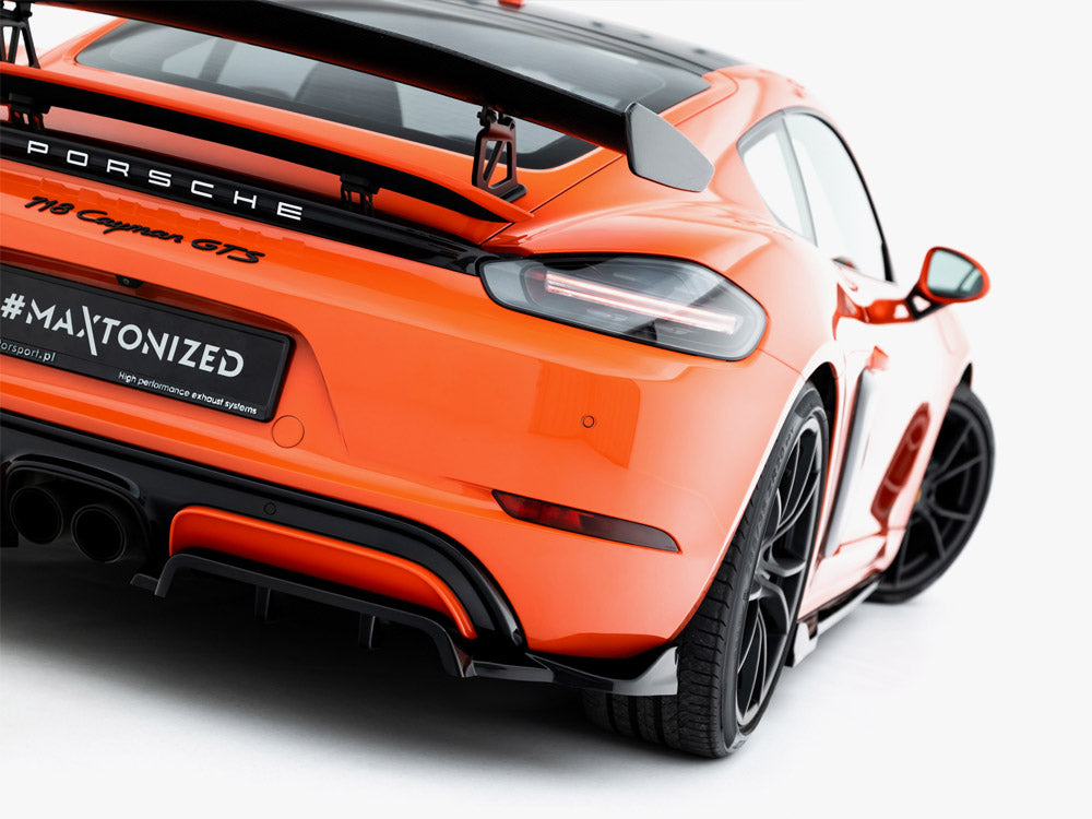 Rear Splitter (Vertical Bars) Porsche 718 Cayman GTS 982c