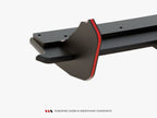 Street PRO Rear Diffuser + Flaps Ford Focus ST Mk3 Facelift - Black-Red