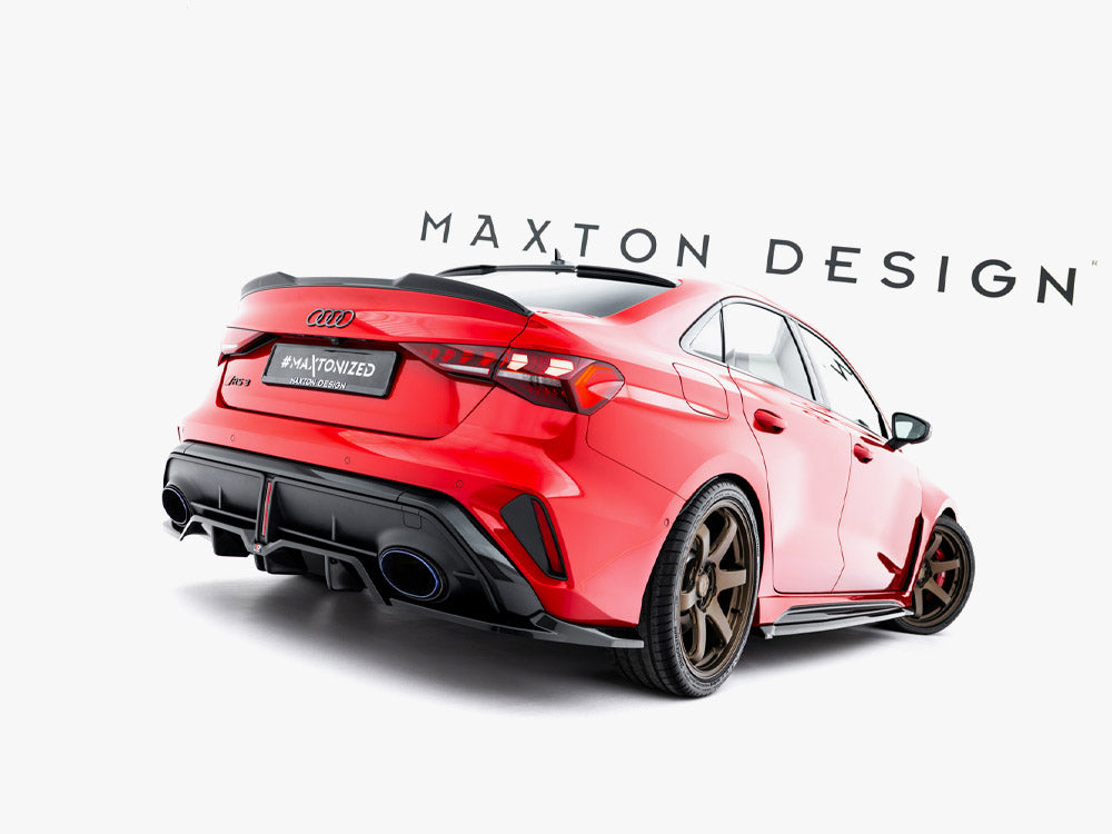 Rear Splitter (Vertical Bars) V.1 Audi RS3 Sedan 8Y Facelift