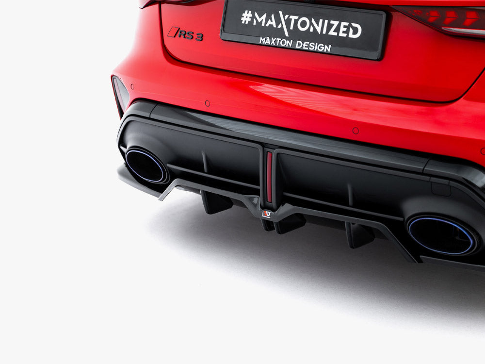 Rear Splitter (Vertical Bars) V.1 Audi RS3 Sedan 8Y Facelift