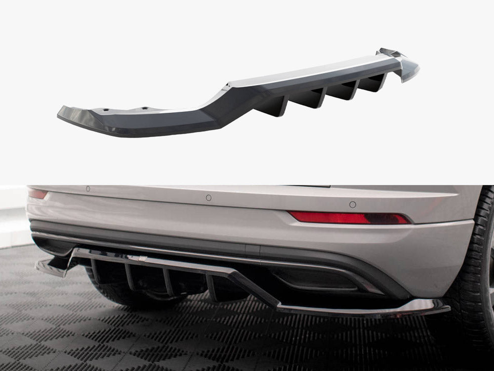 Rear Splitter (Vertical Bars) Skoda Karoq Sportline Mk1 Facelift