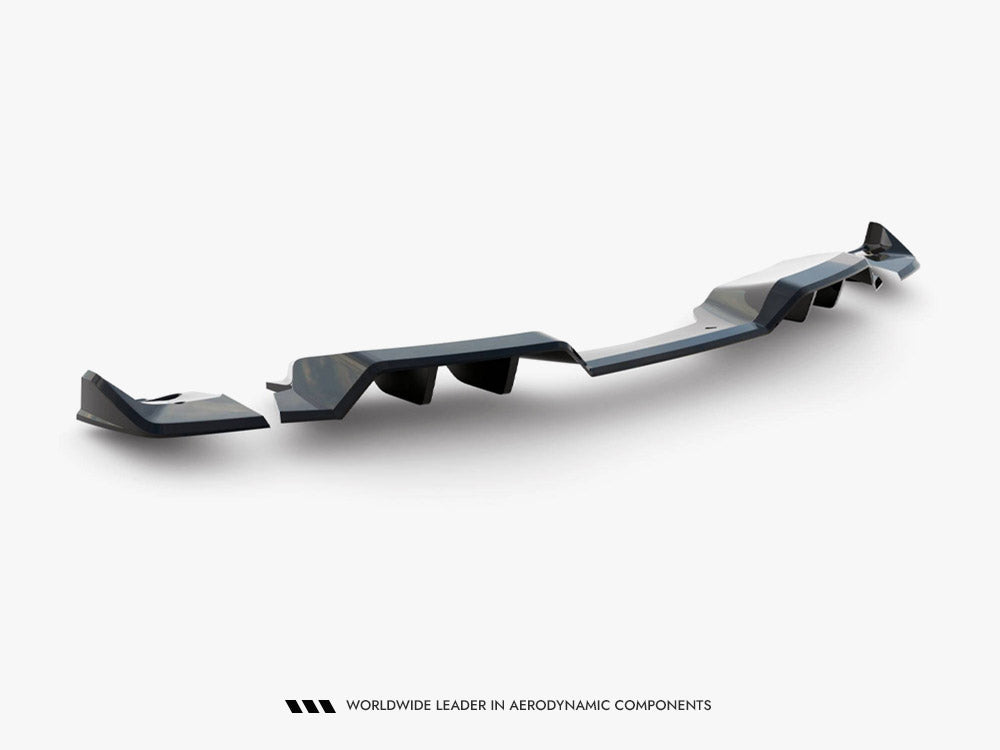 Rear Splitter (Vertical Bars) + Rear Side Splitters Chevrolet Corvette Z06 C7