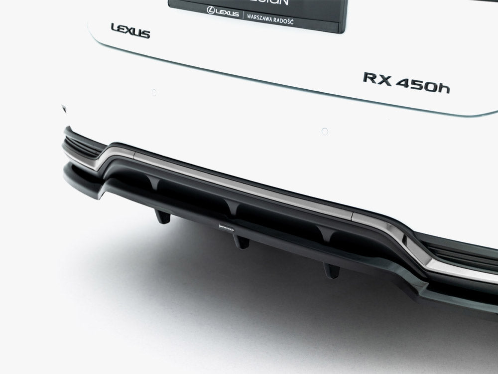 Rear Splitter (Vertical Bars) Lexus RX F-Sport Mk4 Facelift