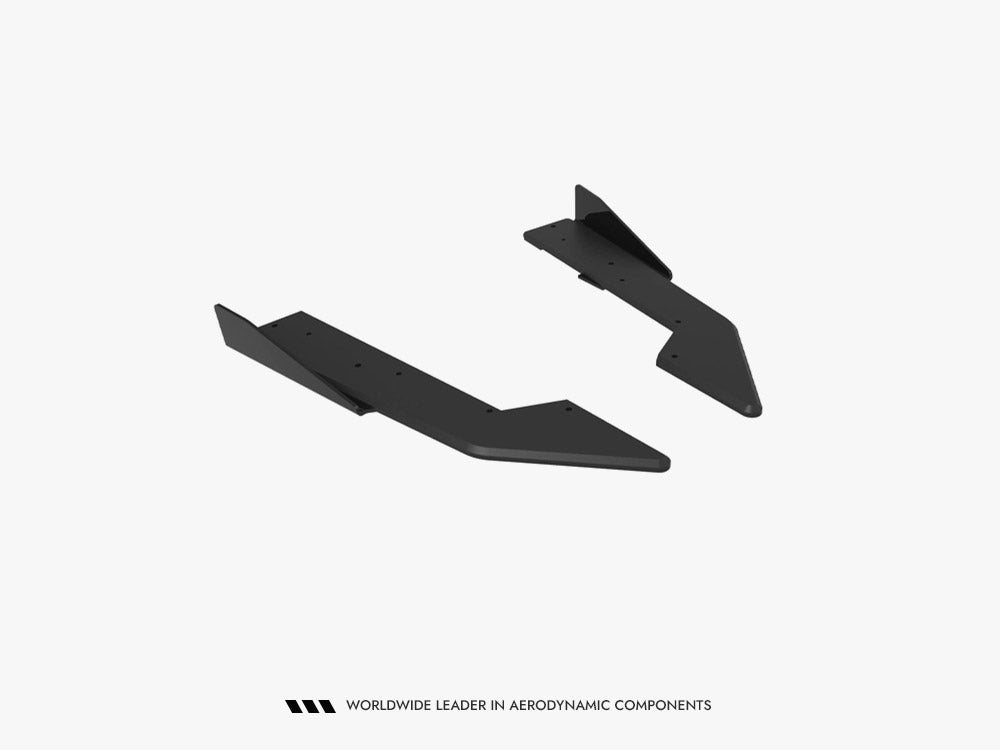 Street Pro Rear Side Splitters + Flaps Ford Mustang GT Mk7