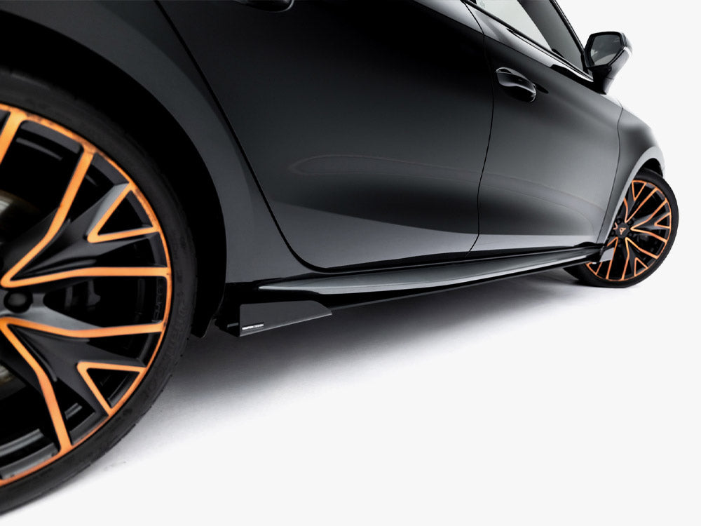 Street PRO Side Skirt Diffusers + Flaps Cupra Leon ST / Hatchback Aero Mk1 / Mk1 Facelift