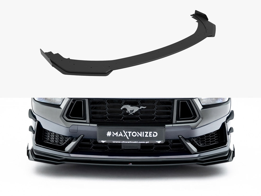 Street PRO Front Splitter + Flaps Ford Mustang Dark Horse Mk7