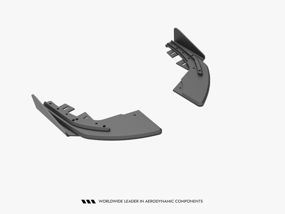 Street PRO Rear Side Splitters (+flaps) Audi S3 Sportback 8V Facelift