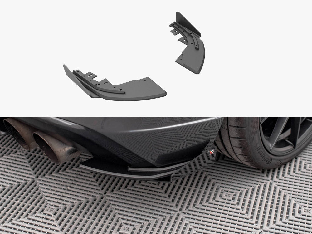Street PRO Rear Side Splitters (+flaps) Audi S3 Sportback 8V Facelift