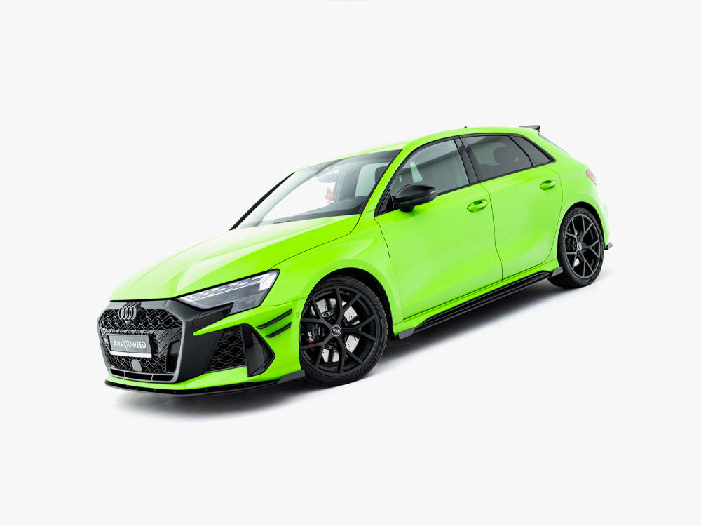 Street PRO Side Skirt Diffusers + Flaps Audi RS3 Sportback 8Y Facelift
