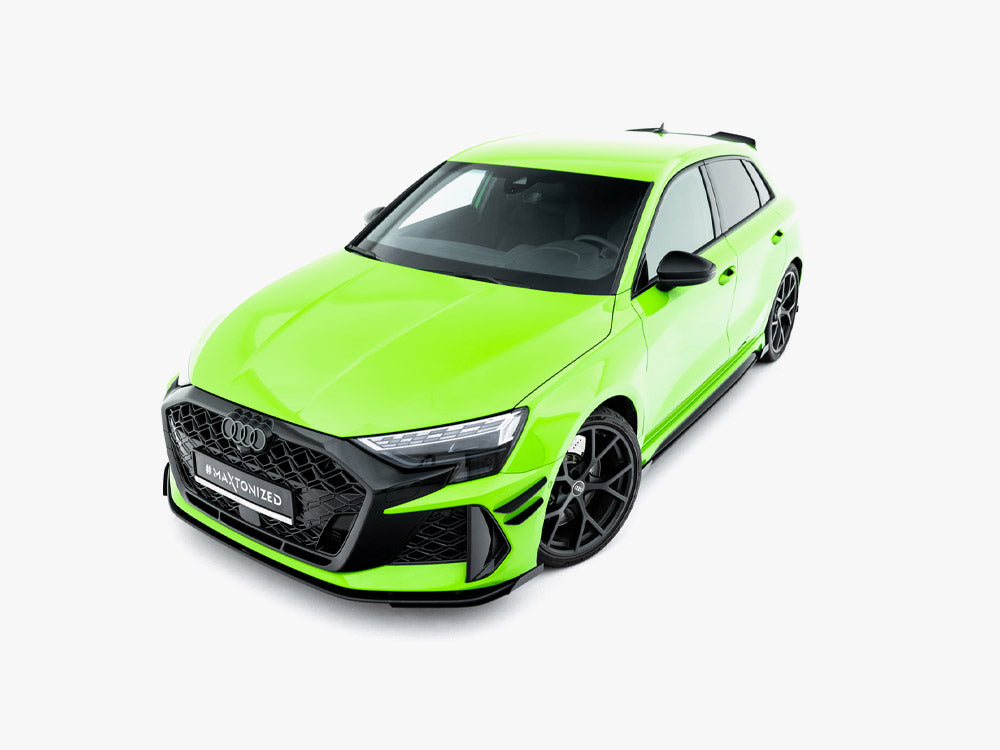 Street PRO Front Splitter + Flaps Audi RS3 Sportback 8Y Facelift
