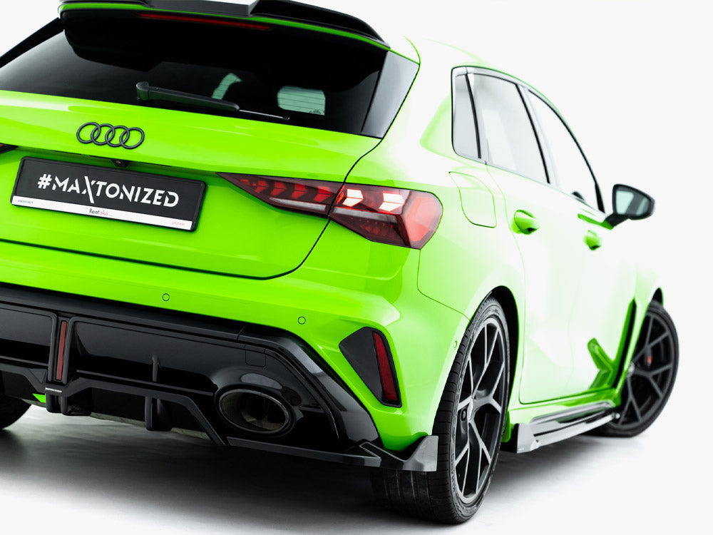 Rear Splitter (Vertical Bars) V.3 Audi RS3 Sportback 8Y Facelift