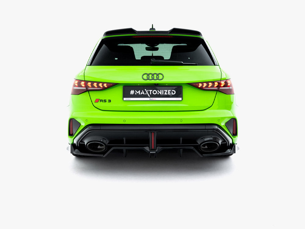 Rear Splitter (Vertical Bars) V.1 Audi RS3 Sportback 8Y Facelift