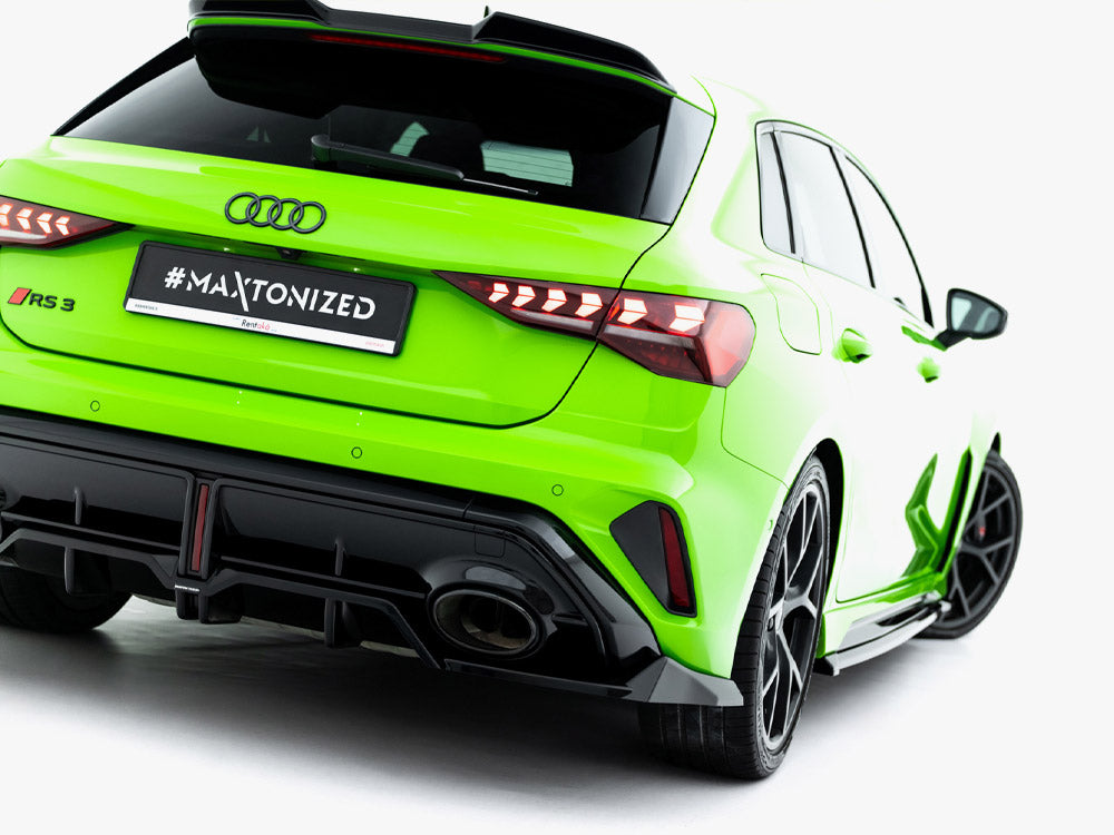 Rear Splitter (Vertical Bars) V.1 Audi RS3 Sportback 8Y Facelift