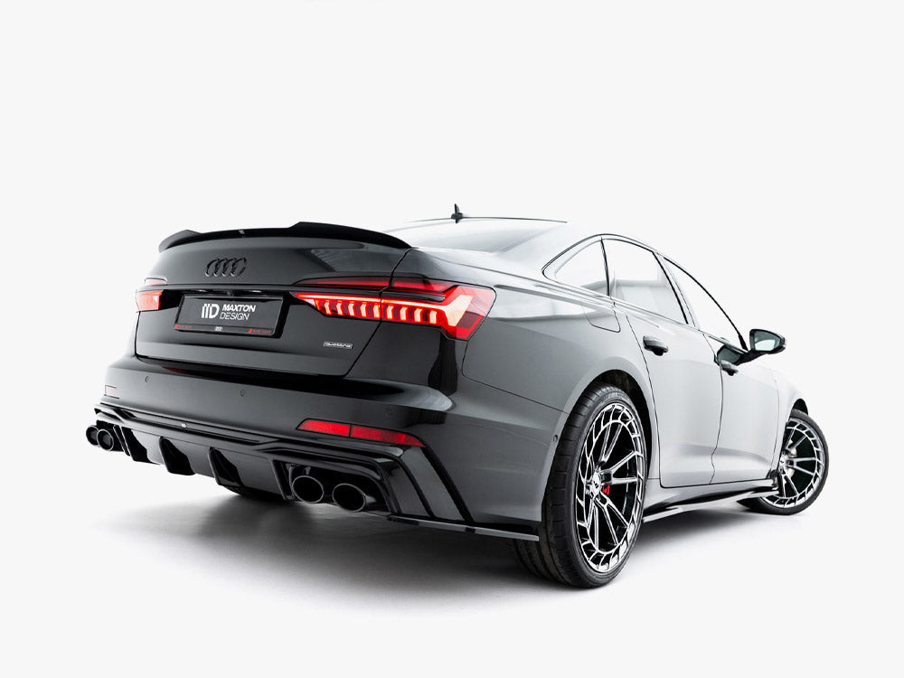 Rear Valance + Exhaust Ends Imitation Audi A6 S-Line / S6 C8 / C8 Facelift