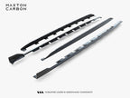 Set of Prepreg Carbon Fiber Side Skirts Audi RS3 Sedan 8Y Facelift