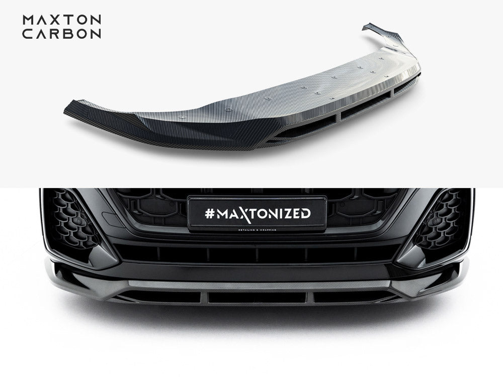 Prepreg Carbon Fiber Front Splitter Audi SQ8 / Q8 S-Line Mk1 Facelift