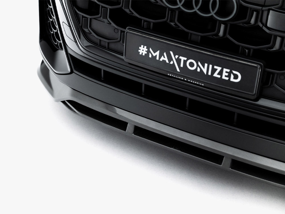 Prepreg Carbon Fiber Front Splitter Audi SQ8 / Q8 S-Line Mk1 Facelift