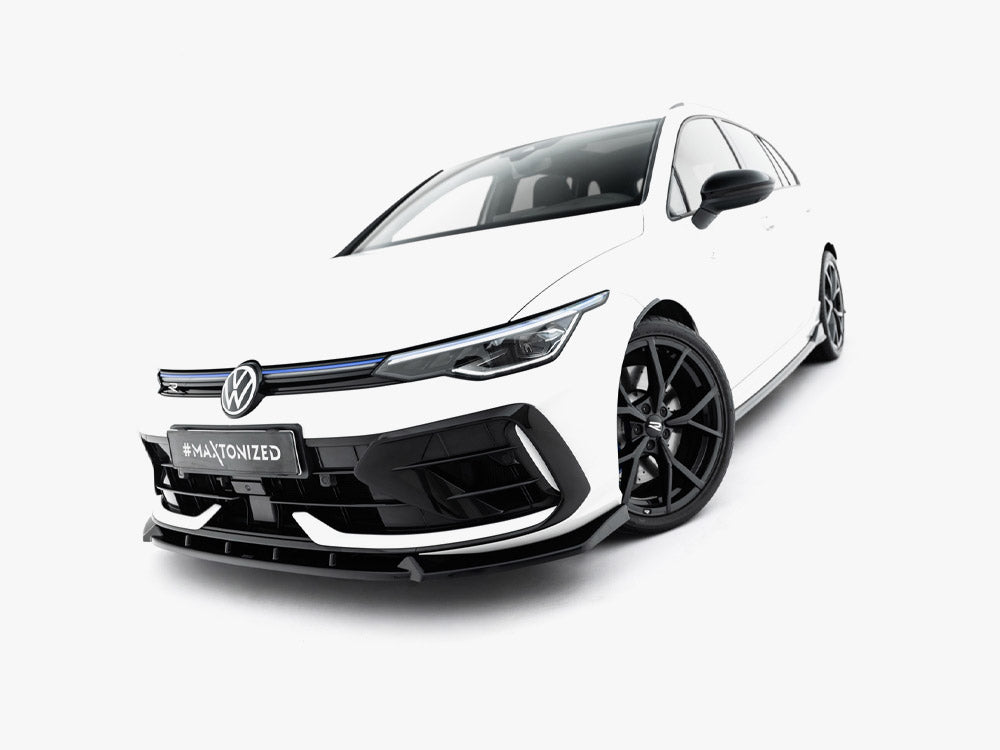 Front Splitter V.3 Volkswagen Golf R Variant Mk8 Facelift