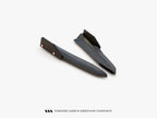 Rear Side Splitters V.4 + Flaps Skoda Octavia RS Combi / Liftback Mk4 / Mk4 Facelift