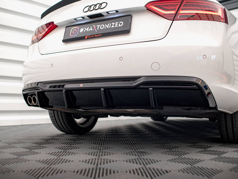 Rear Valance Audi A5 Sportback 8T Facelift (Version with dual exhausts on one side)