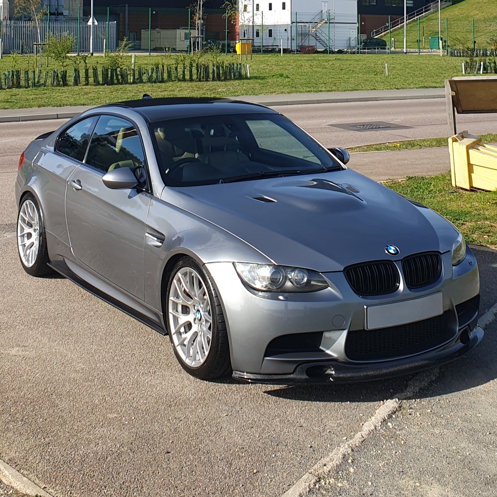 GT4S V1 Style Carbon Fibre Front Splitter for BMW E90 E92 E93 M3 07-13