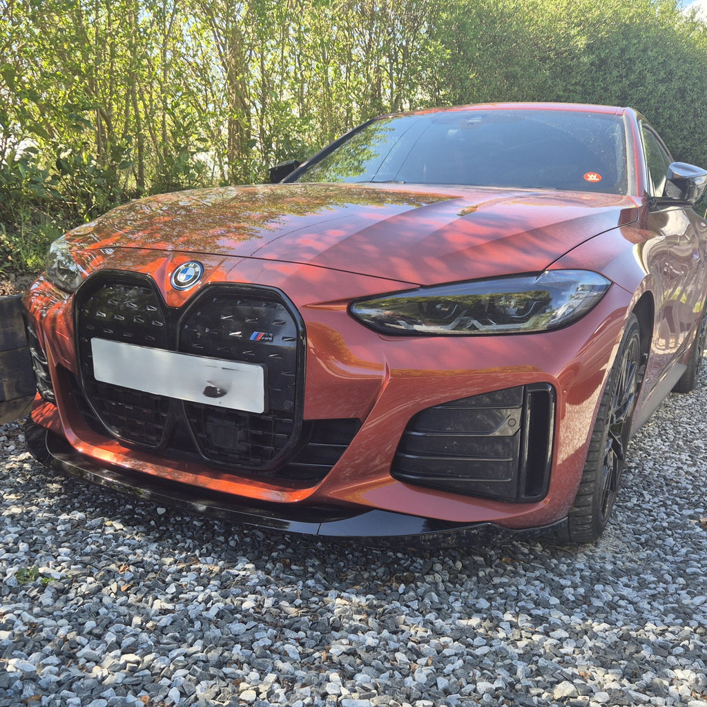 MP Style Gloss Black Front Splitter for BMW 4 Series G26 Gran Coupe i4 21-24