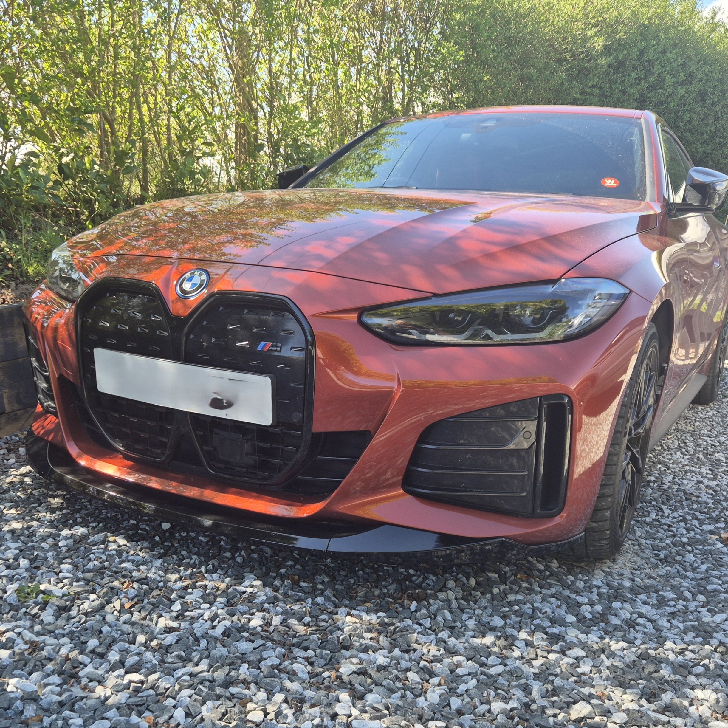 MP Style Gloss Black Front Splitter for BMW 4 Series G26 Gran Coupe i4 21-24