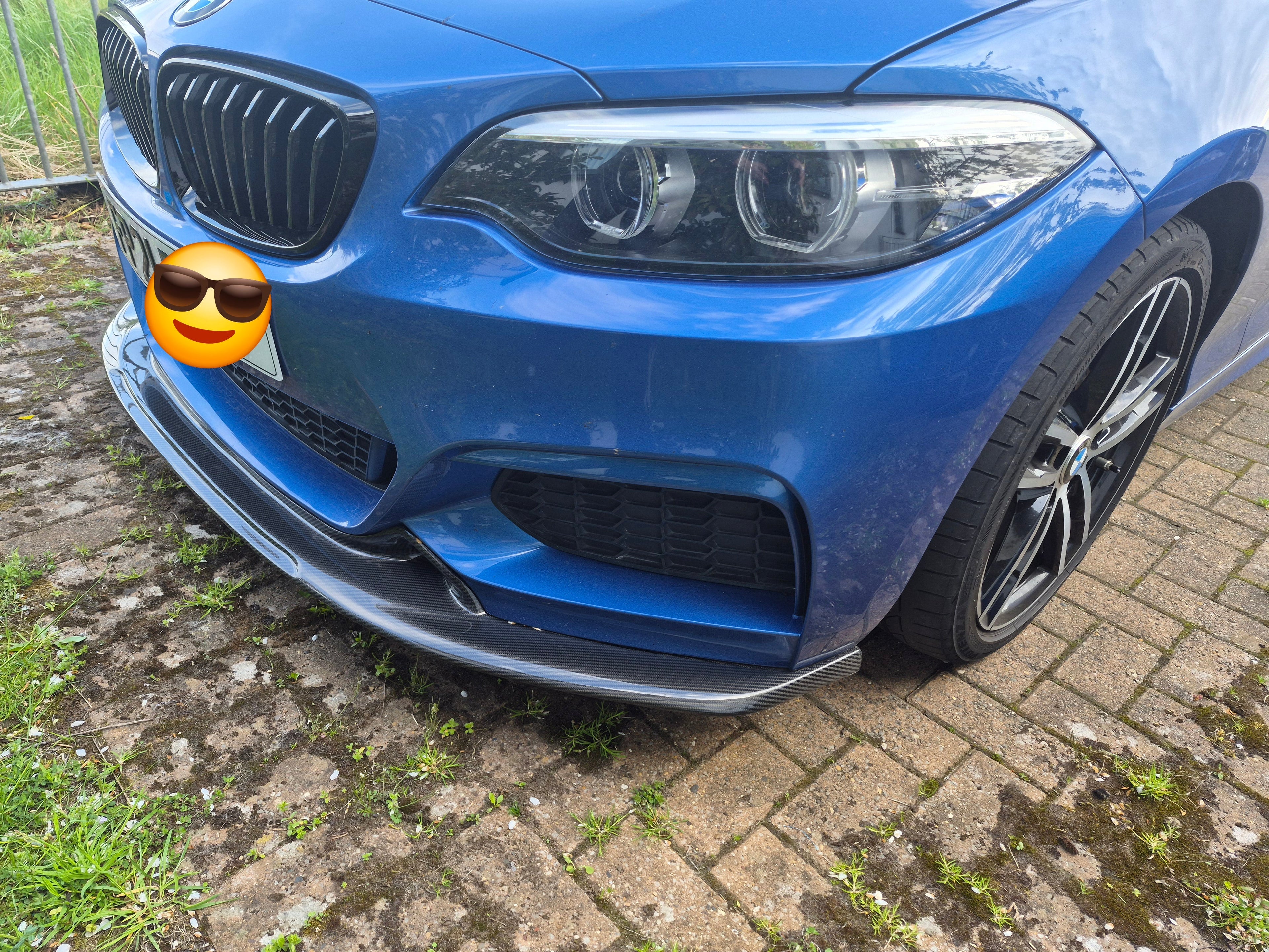 Exo Style Carbon Fibre Front Splitter for BMW F22 2 Series M Sport 14-21