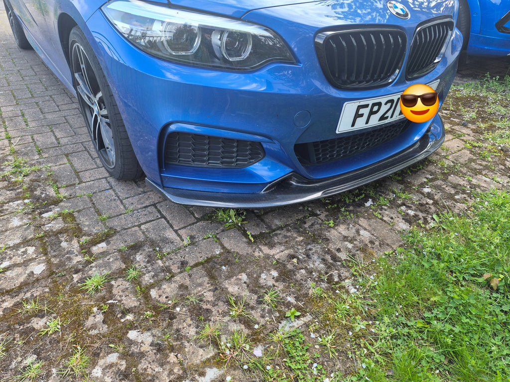 Exo Style Carbon Fibre Front Splitter for BMW F22 2 Series M Sport 14-21