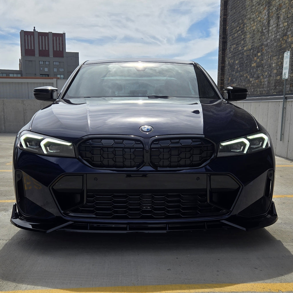 BK Style Gloss Black Front Splitter for BMW 3 Series G20 G21 LCI 23-Present