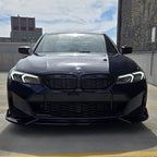 BK Style Gloss Black Front Splitter for BMW 3 Series G20 G21 LCI 23-Present