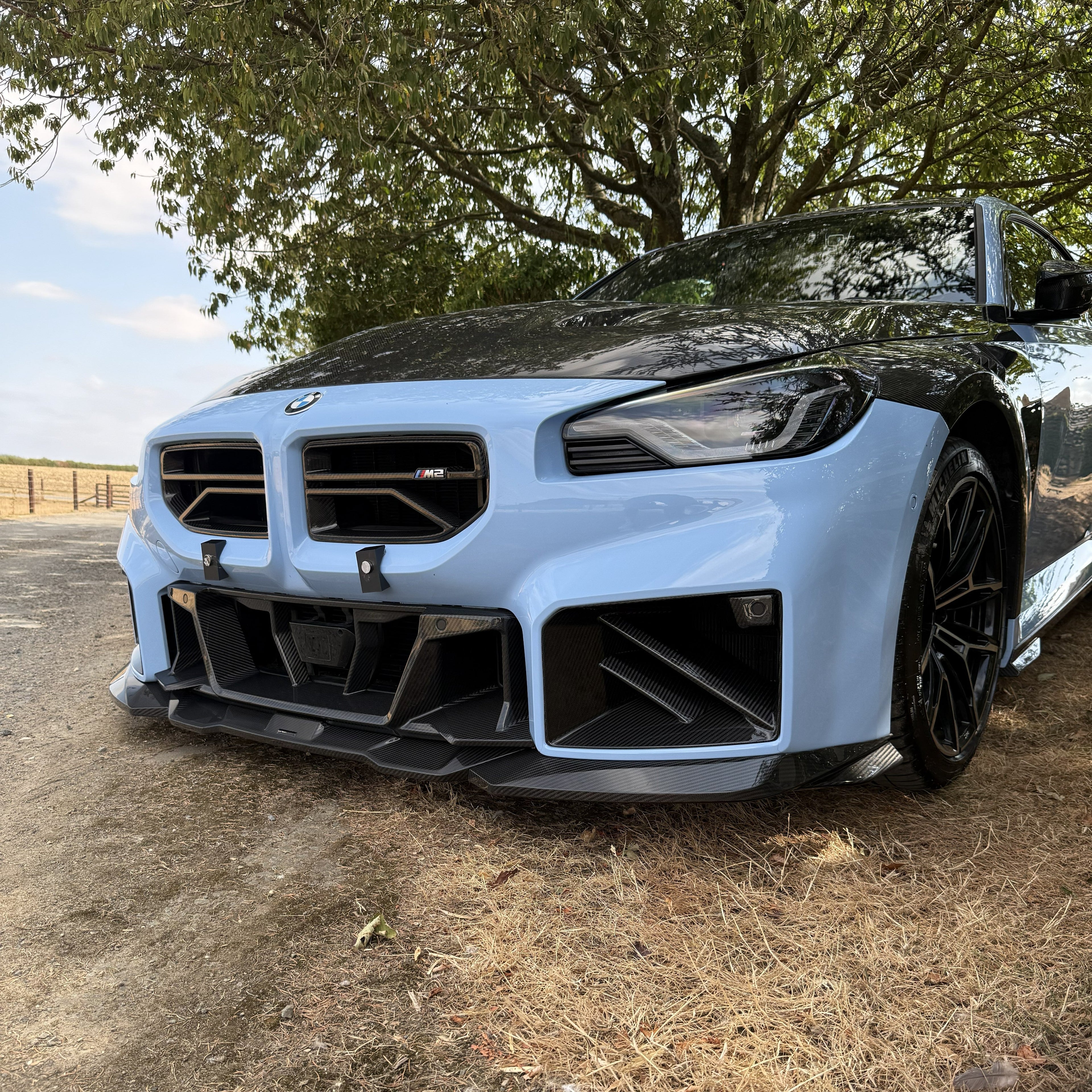 SQ Style Pre-Preg Carbon Fibre Front Air Ducts for BMW G87 M2 23-Present