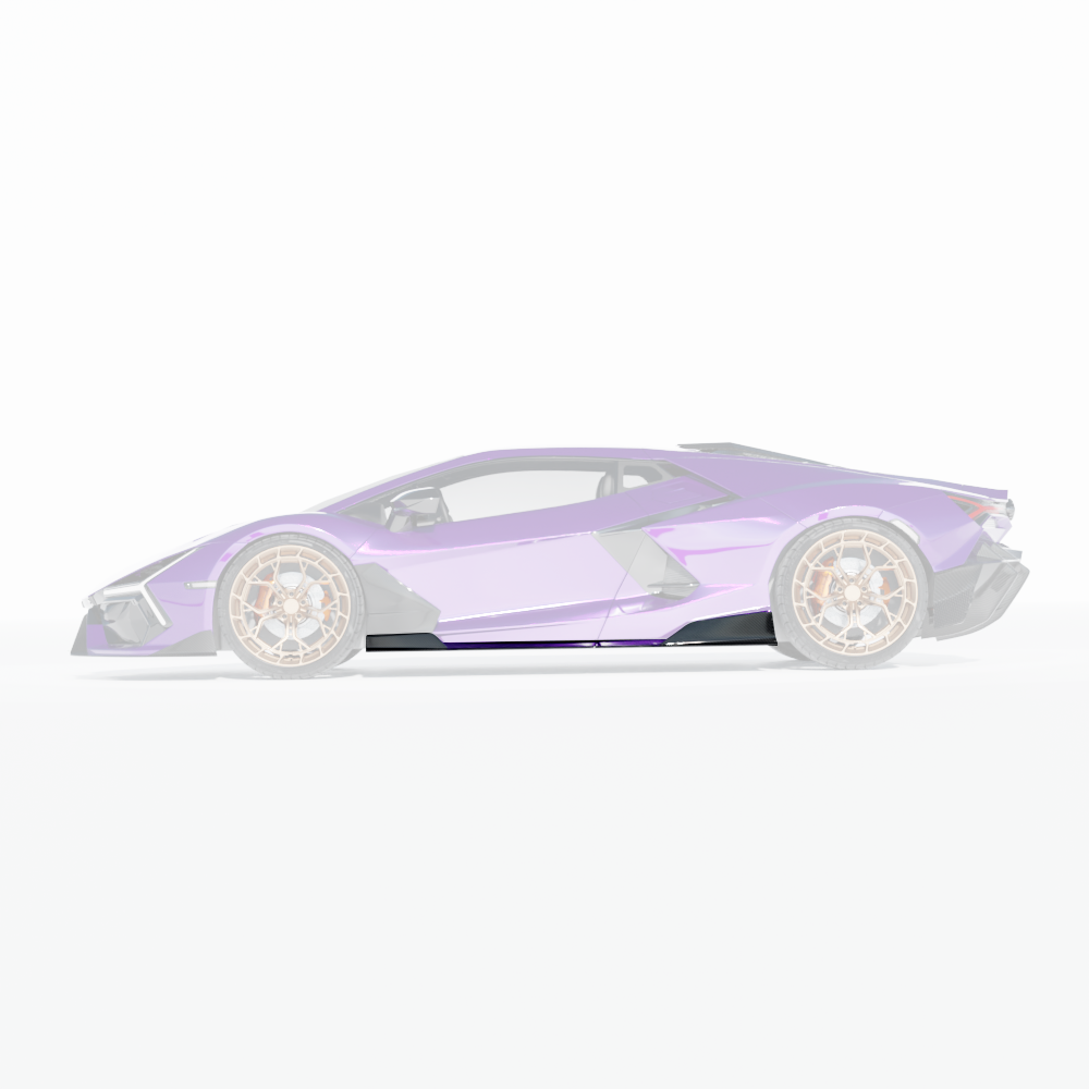 LAMBORGHINI REVUELTO CARBON FIBRE SIDE SKIRTS - CT DESIGN