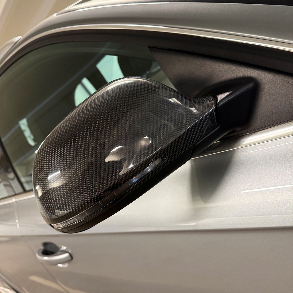 Replacement Carbon Fibre Mirror Covers for Audi A4 B8 08-12