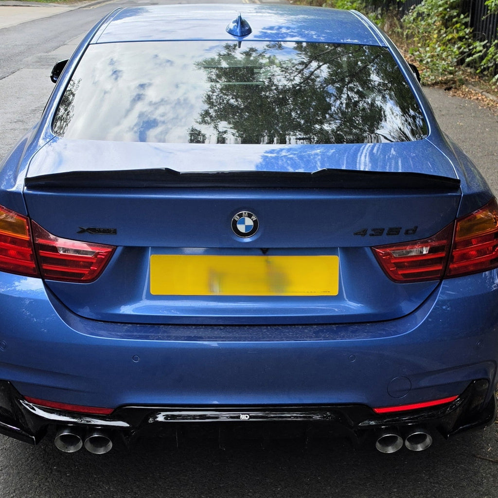 PSM Style Gloss Black Boot Spoiler for BMW 4 Series F32 Coupe 14-20