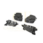 LED Style Carbon Fibre Rear Diffuser + Exhaust tips for Mercedes W213 E Class Saloon 16-20