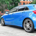 V Style Gloss Black Side Skirts for Mercedes Benz W176 A Class 13-18